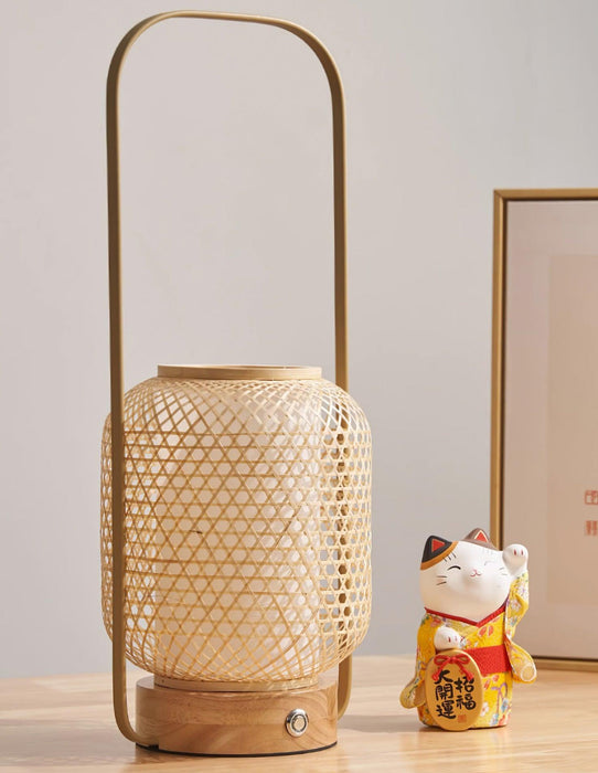 Bamboo Lantern Table Lamp - DWHOME