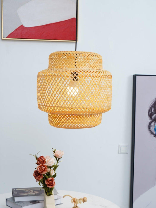 "Lampe à suspension en bambou-DWHOME"