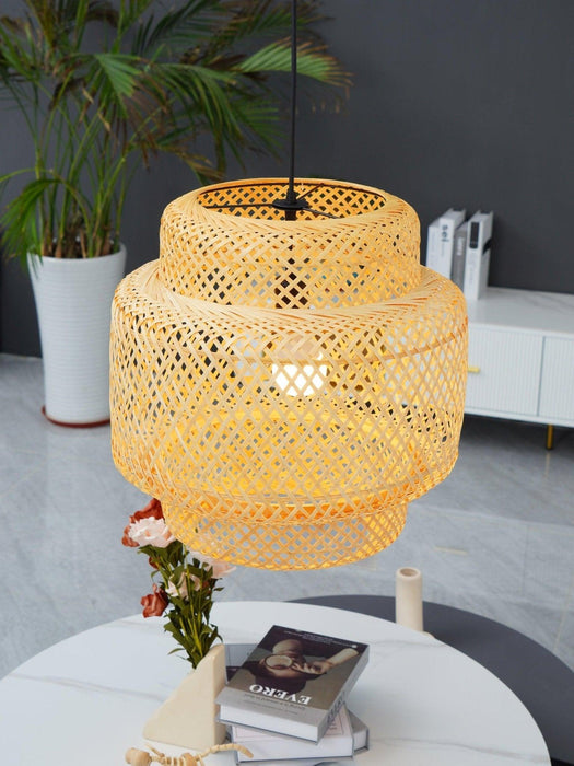 "Lampe à suspension en bambou-DWHOME"