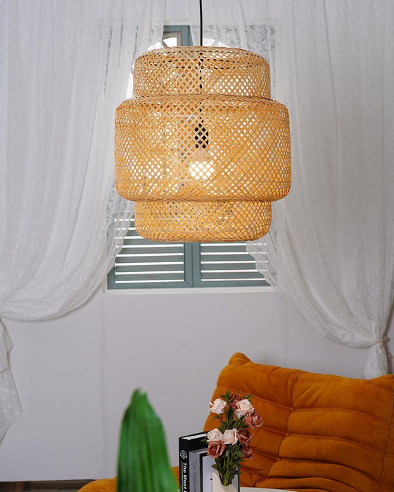 "Lampe à suspension en bambou-DWHOME"