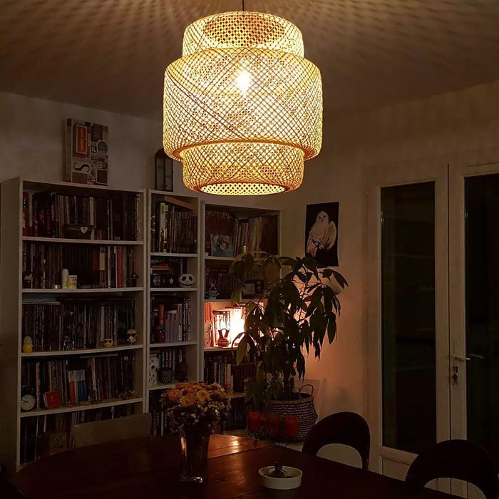 "Lampe à suspension en bambou-DWHOME"
