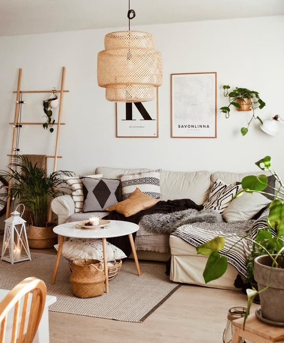 "Lampe à suspension en bambou-DWHOME"