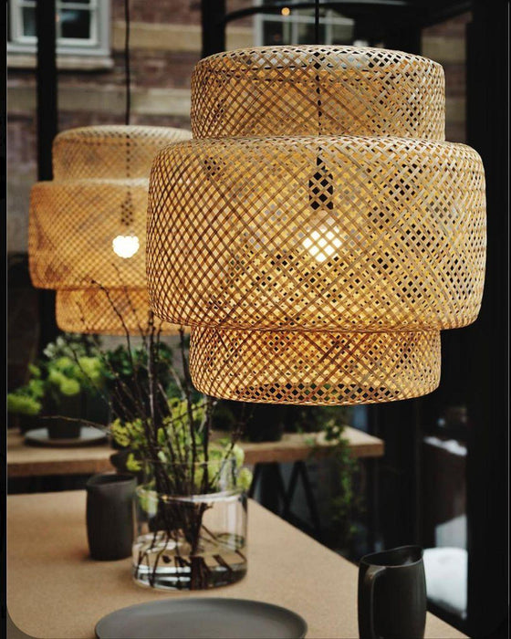 "Lampe à suspension en bambou-DWHOME"