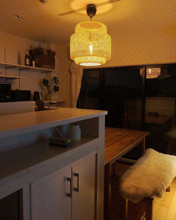 "Lampe à suspension en bambou-DWHOME"
