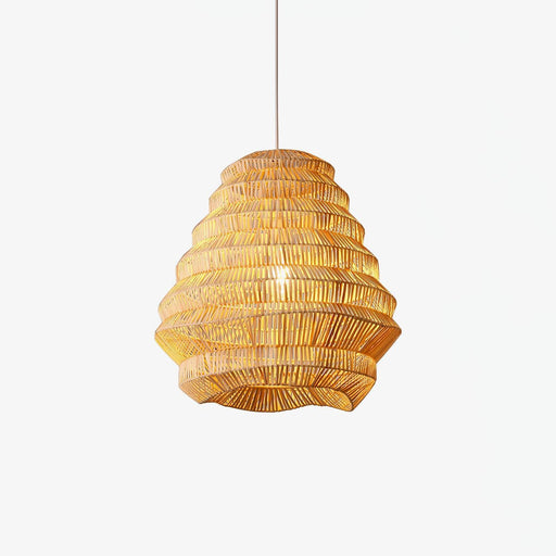 Bamboo Spiral Pendant Lamp-DWHOME