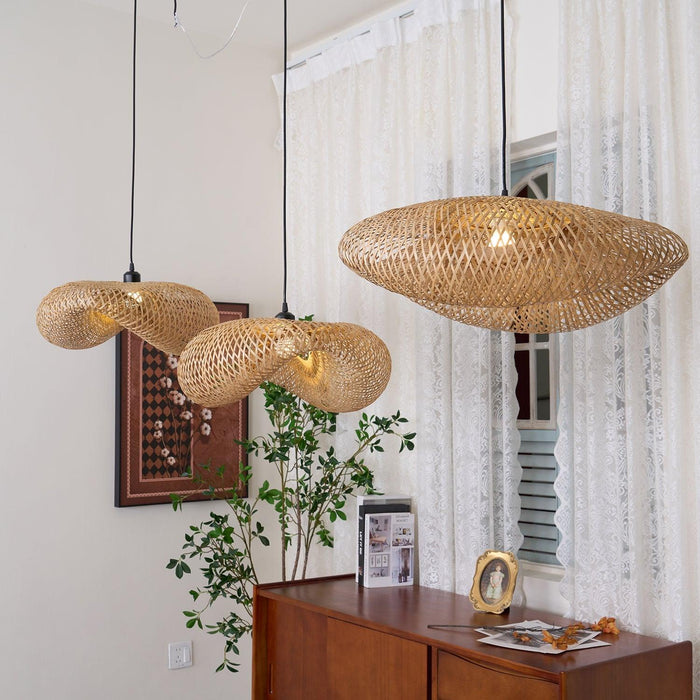 Bamboo Weaving Pendant Lamp-DWHOME