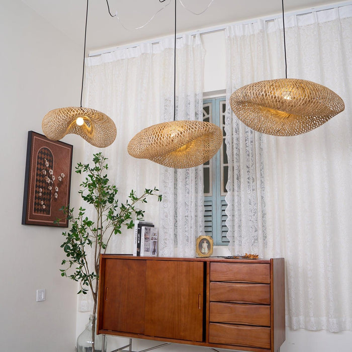 Bamboo Weaving Pendant Lamp-DWHOME