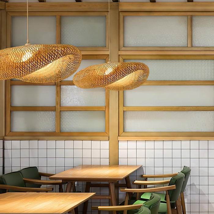 Bamboo Weaving Pendant Lamp-DWHOME