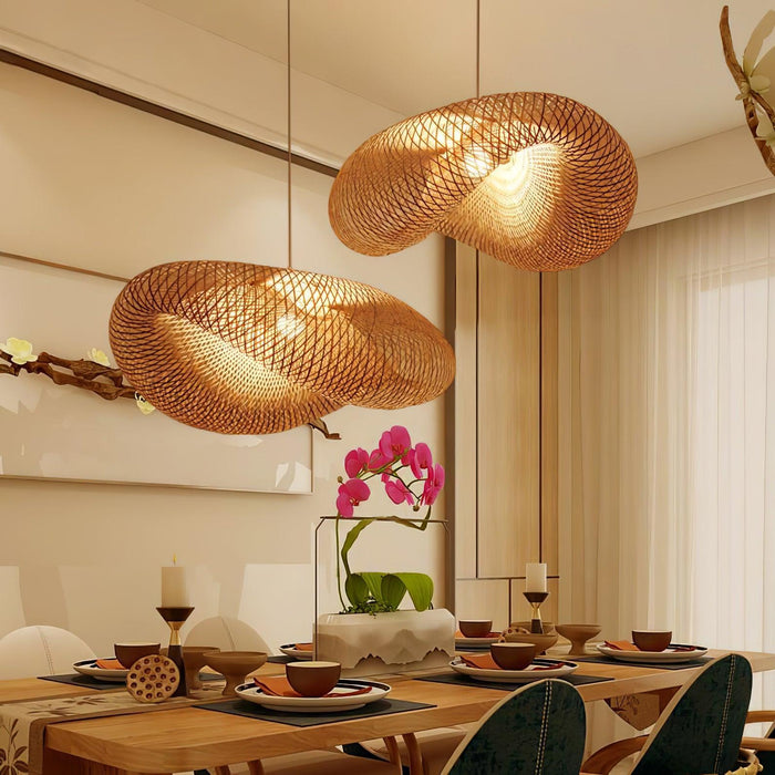 Bamboo Weaving Pendant Lamp-DWHOME