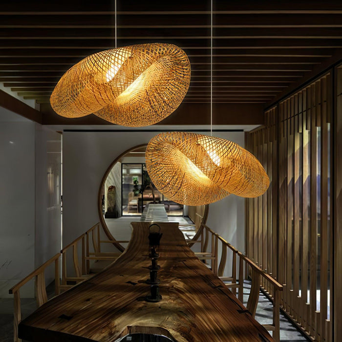 Bamboo Weaving Pendant Lamp-DWHOME