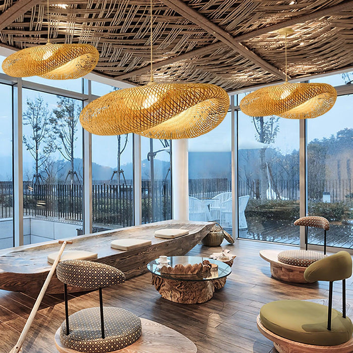 Bamboo Weaving Pendant Lamp-DWHOME