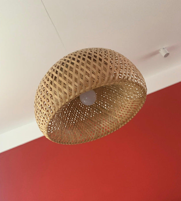 Bamboo Braided Pendant Lamp-DWHOME
