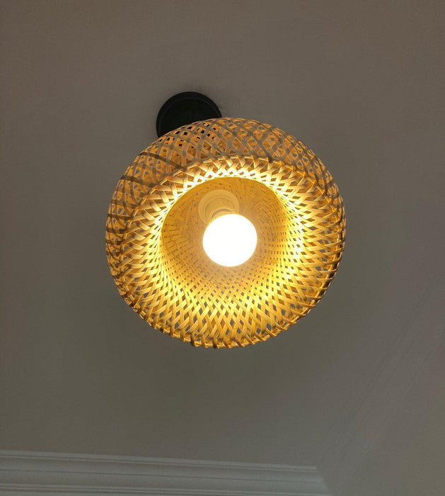 Bamboo Braided Pendant Lamp-DWHOME