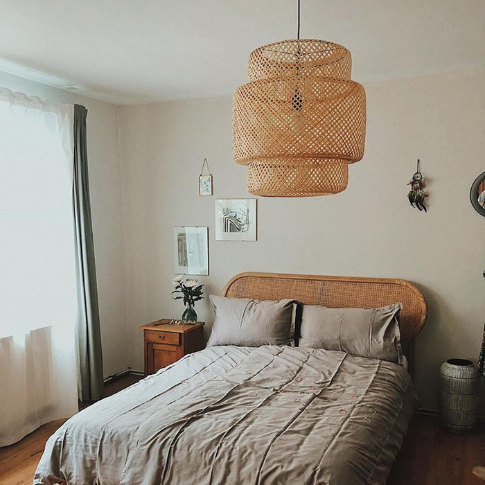 "Lampe à suspension en bambou-DWHOME"