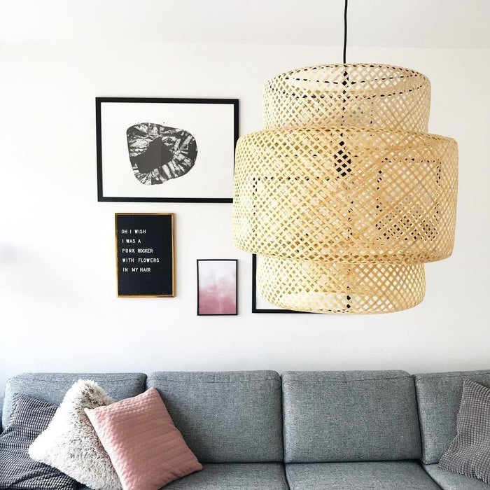 "Lampe à suspension en bambou-DWHOME"