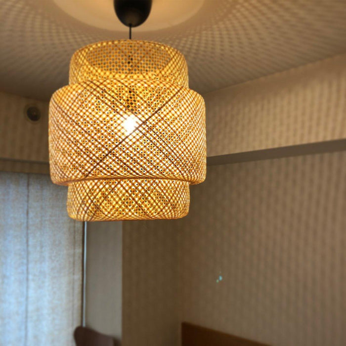 "Lampe à suspension en bambou-DWHOME"
