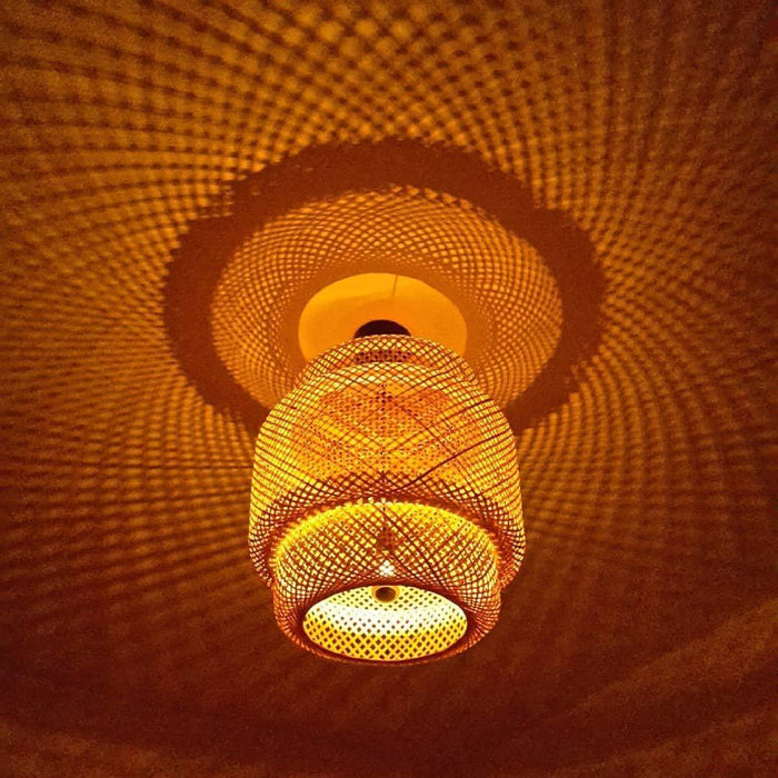 "Lampe à suspension en bambou-DWHOME"