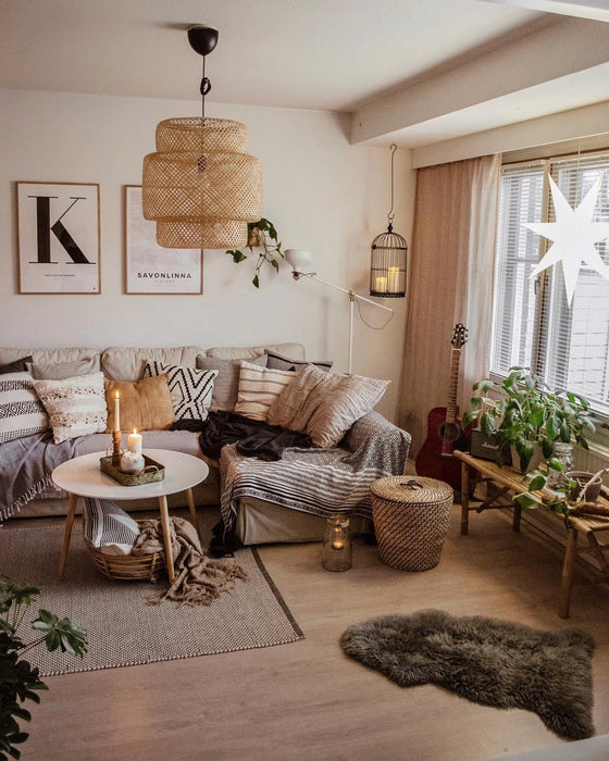 "Lampe à suspension en bambou-DWHOME"