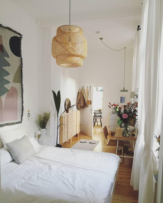 "Lampe à suspension en bambou-DWHOME"