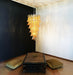 Petals Spiral Murano Amber Chandelier-DWHOME