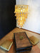 Petals Spiral Murano Amber Chandelier-DWHOME