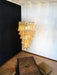Petals Spiral Murano Amber Chandelier-DWHOME