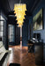 Petals Spiral Murano Amber Chandelier-DWHOME