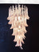 Petals Spiral Murano Pink Chandelier-DWHOME