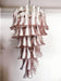 Petals Spiral Murano Pink Chandelier-DWHOME