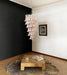 Petals Spiral Murano Pink Chandelier-DWHOME