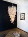 Petals Spiral Murano Pink Chandelier-DWHOME