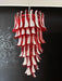 Petals Spiral Murano Red Chandelier-DWHOME