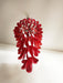 Petals Spiral Murano Red Chandelier-DWHOME