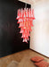 Petals Spiral Murano Red Chandelier-DWHOME