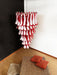 Petals Spiral Murano Red Chandelier-DWHOME