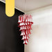 Petals Spiral Murano Red Chandelier-DWHOME