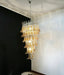 Petals Spiral Murano Transparent Chandelier-DWHOME