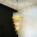 Petals Spiral Murano Transparent Chandelier-DWHOME