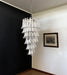 Petals Spiral Murano Transparent Chandelier-DWHOME