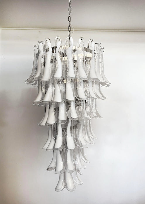 Petals Spiral Murano Transparent Chandelier-DWHOME
