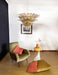Beautifully Murano Palmette Amber Transparent Chandelier-DWHOME