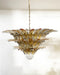 Beautifully Murano Palmette Amber Transparent Chandelier-DWHOME