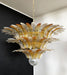 Beautifully Murano Palmette Amber Transparent Chandelier-DWHOME
