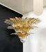 Beautifully Murano Palmette Amber Transparent Chandelier-DWHOME