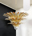 Beautifully Murano Palmette Amber Transparent Chandelier-DWHOME