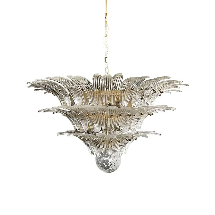 Beautifully Murano Palmette Transparent Chandelier-DWHOME