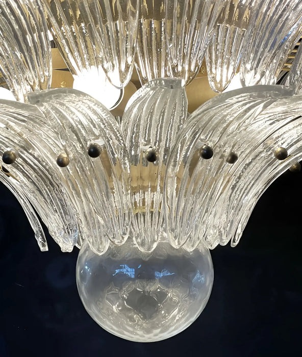Beautifully Murano Palmette Transparent Chandelier-DWHOME
