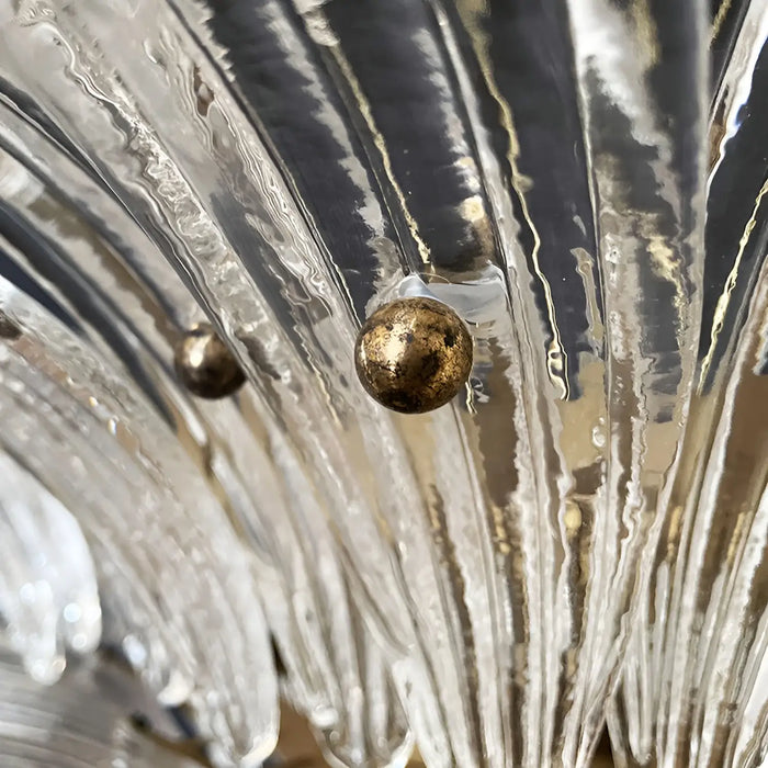 Beautifully Murano Palmette Transparent Chandelier-DWHOME