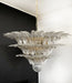 Beautifully Murano Palmette Transparent Chandelier-DWHOME