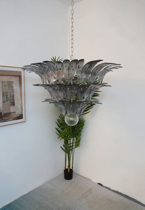 Beautifully Murano Palmette Smoked Chandelier-DWHOME